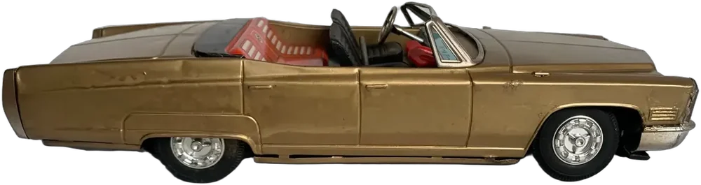 Vintage Carro Cadillac Dorado Bandai Dorado