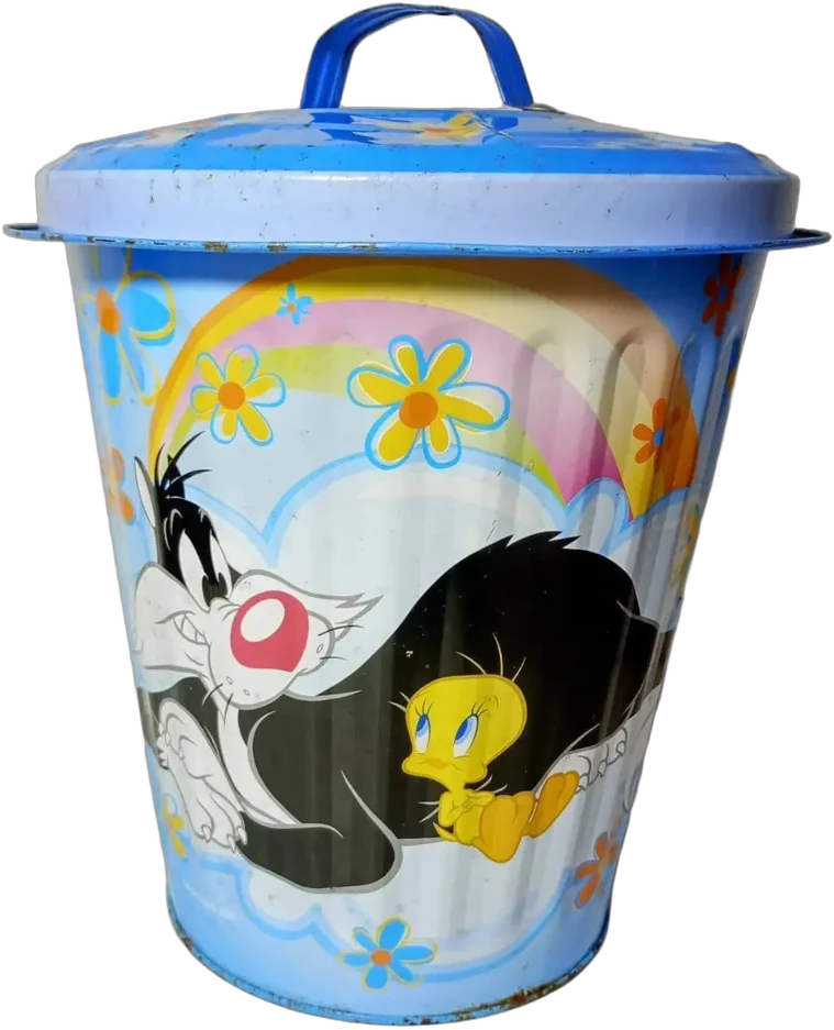 Bote Vintage Piolin Y Silvestre Looney Tunes