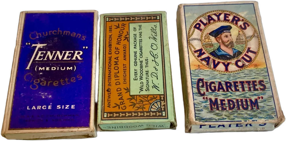 Antiguas Cajitas Players Vacías Inglaterra — imagen 1
