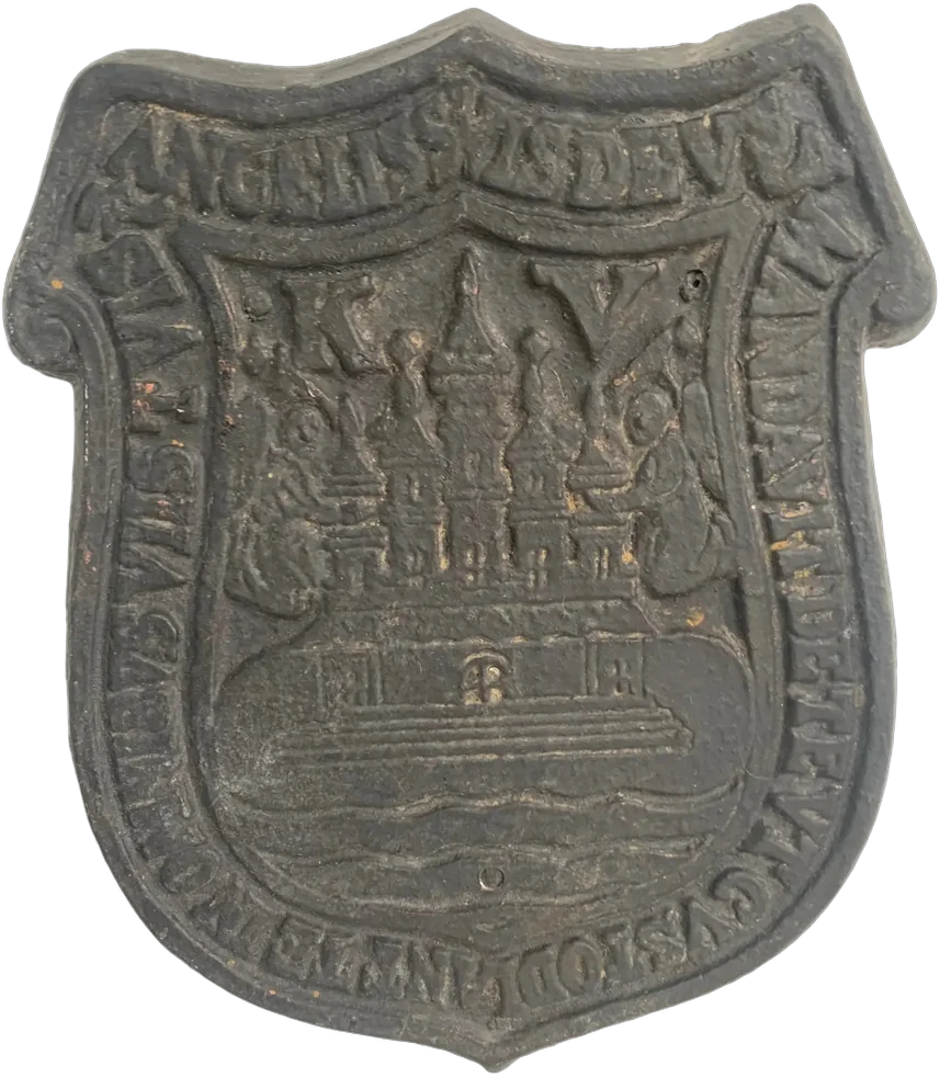 Antiguo Escudo Ciudad De Puebla Hierro