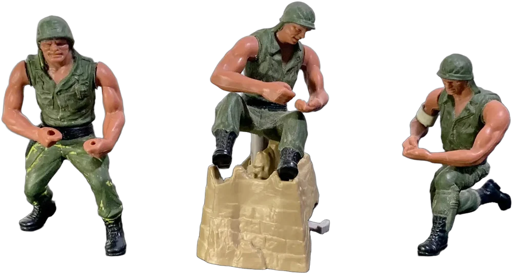 Soldaditos Coleccionables Héroes En Acción Mattel 1993 Verde Musgo