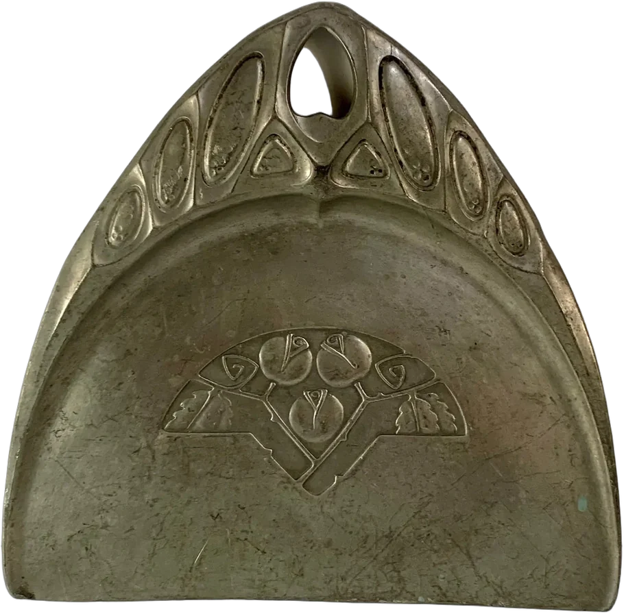 Antiguo Recogedor De Migajas Mesa Pewter Plateado