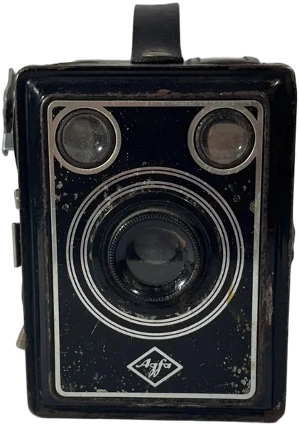 Vintage Cámara De Película Agfa Box Negro
