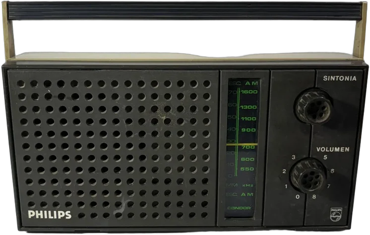 Vintage Radio Philips Sin Antena Y Cable (funciona)