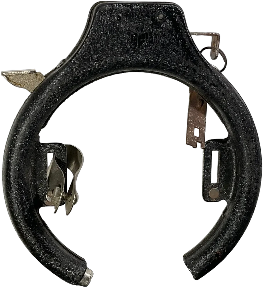 Antiguo Candado Tipo Herradura Para Bicicleta Vintage Negro