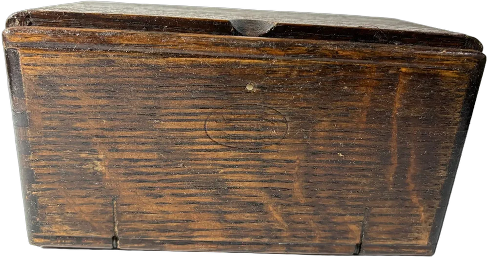 Antigua Caja Madera Refacciones Servicio Máquinas De Coser — imagen 1
