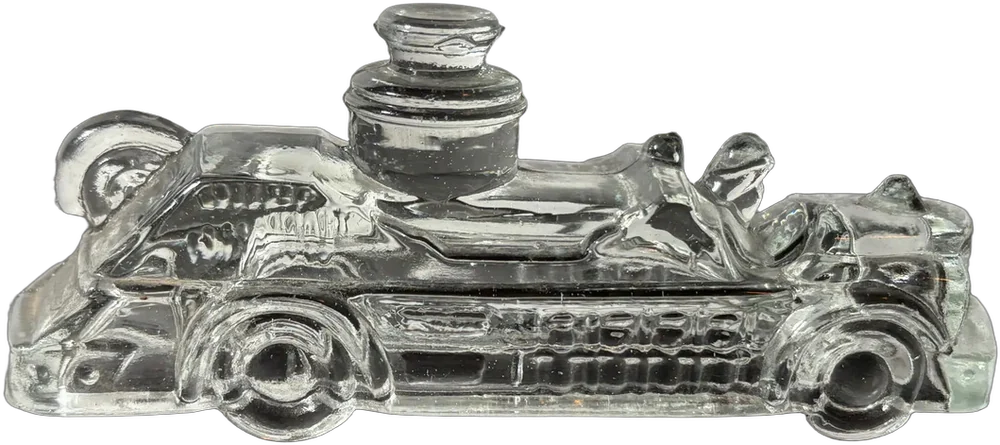 Antiguo Camión De Bomberos Vidrio Victory Glass Usa Bombero Translucido — imagen 1
