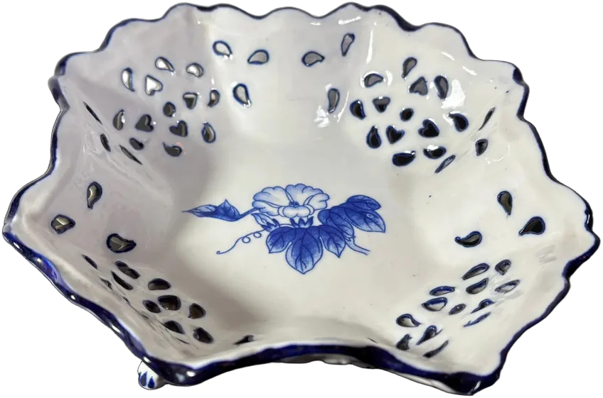 Vintage Dulcero, Frutas Secas Porcelana