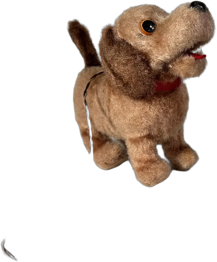 Antiguo Juguete Lámina Japonés Perro Peppy Puppy
