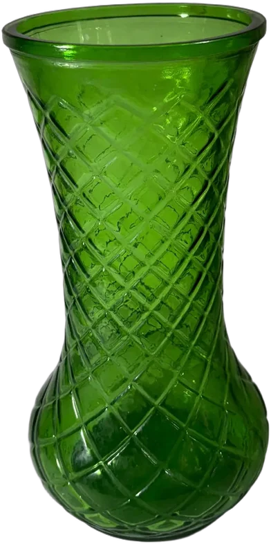 Vintage Florero Hoosier Esmeralda Verde Oscuro Hoosier