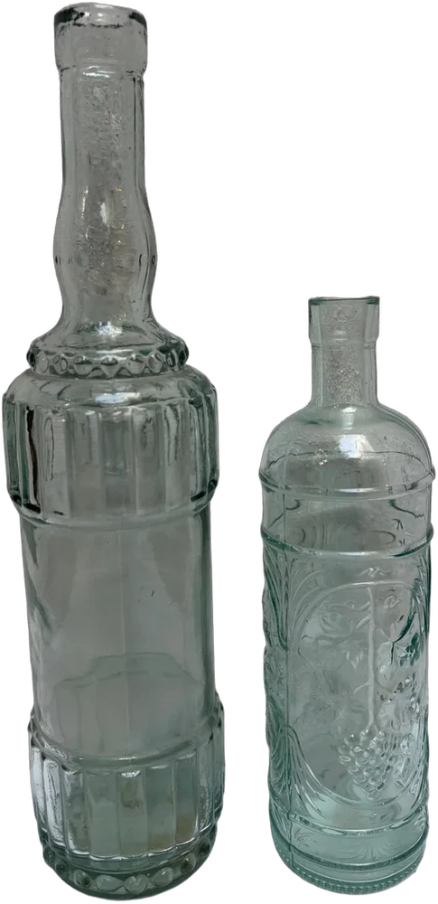 Vintage Botellas Decorativas Vidrio Verde Claro Verde Claro