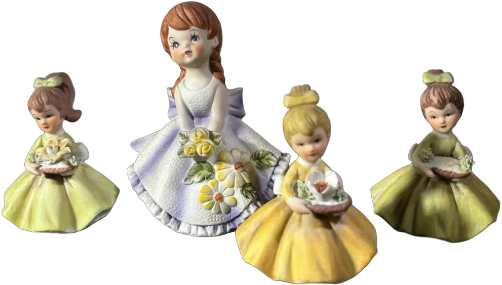Vintage Muñecas De Porcelana Japón 1960's