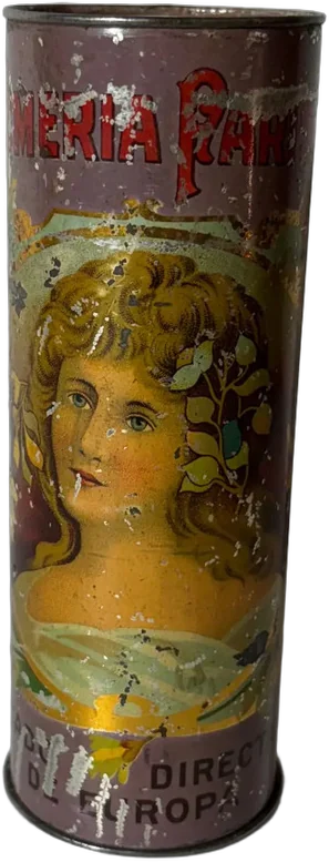 Lata Antigua De Perfume Parfume Parisiense