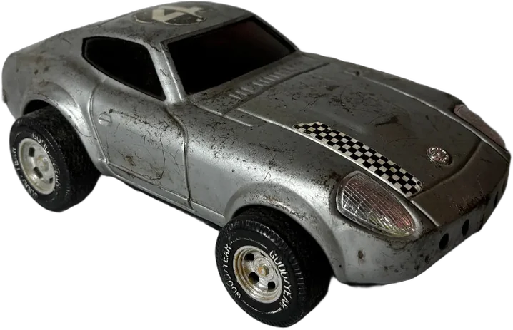 Vintage Auto Datsun De Juguete Metálico 70's 80's Plateado