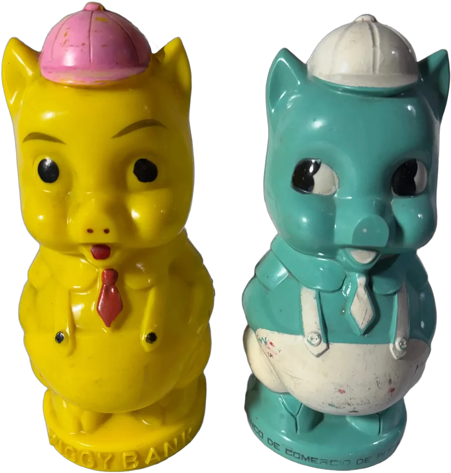 Vintage Muñecos Porky Banco Iideal Coleccionables