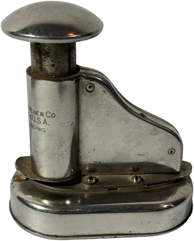 Antigua Engrapadora Sin Usar Grapas Paper Fastener — imagen 1