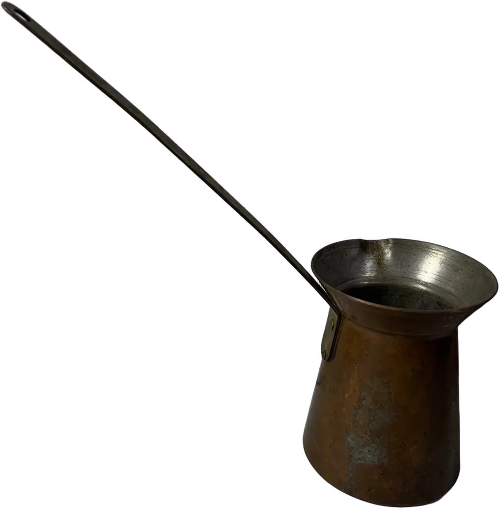 Antigua Cafetera Turca O Ibrik Cobre Cobrizo