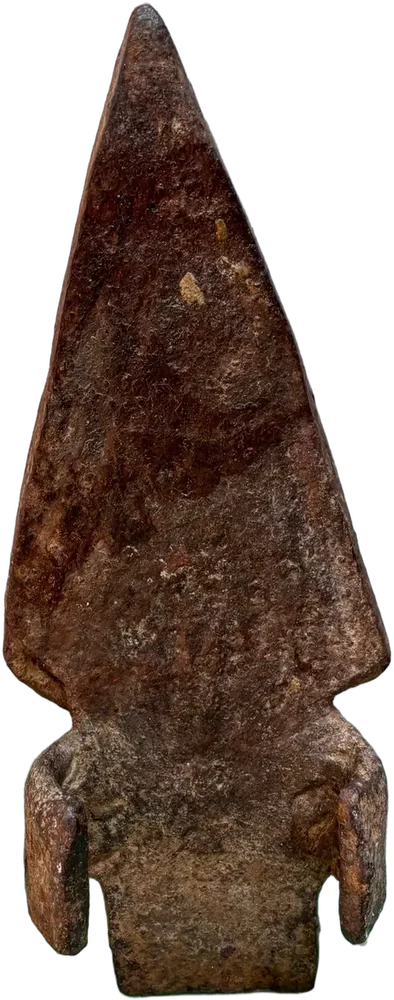 Antigua Cabeza De Azadón Hierro Forjado-martillado — imagen 1