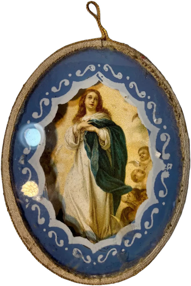 Imagen Devocional Antigua De La Inmaculada Concepción — imagen 1