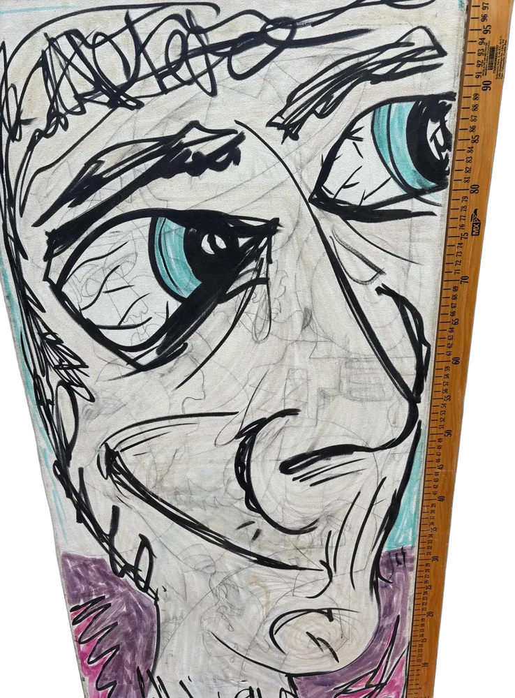 Cuadro Arte Urbano Contemporáneo Rostro Expresivo