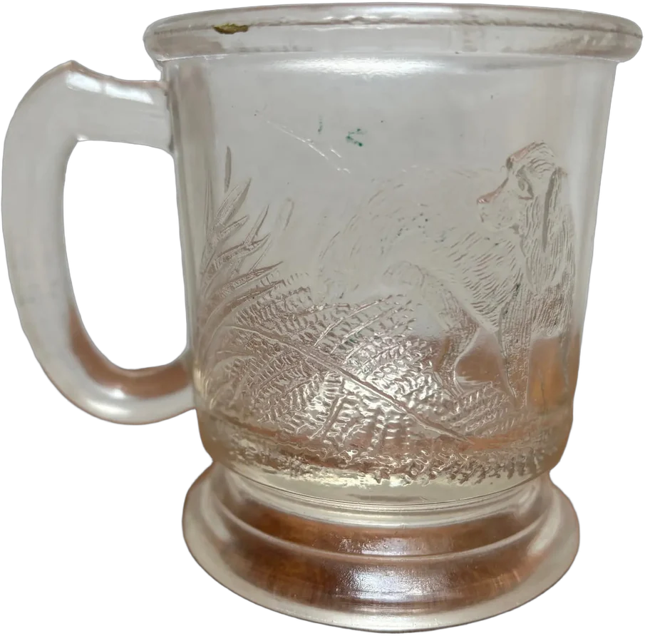 Antigua Taza Para Niño Vidrio Americano (eapg) 1917