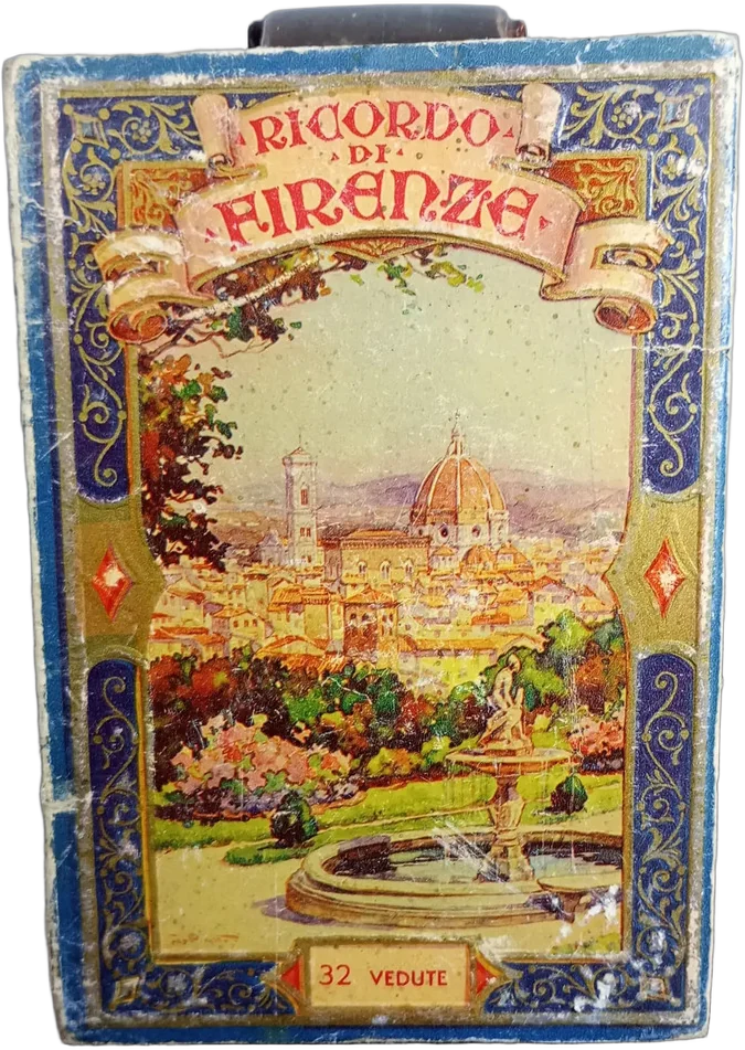 Antiguas Postales De Florencia 32 Papel Encerado — imagen 1