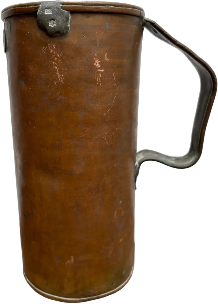 Antiguo Vaso Medidor De Cobre Un Litro (500 Gramos) Cobre
