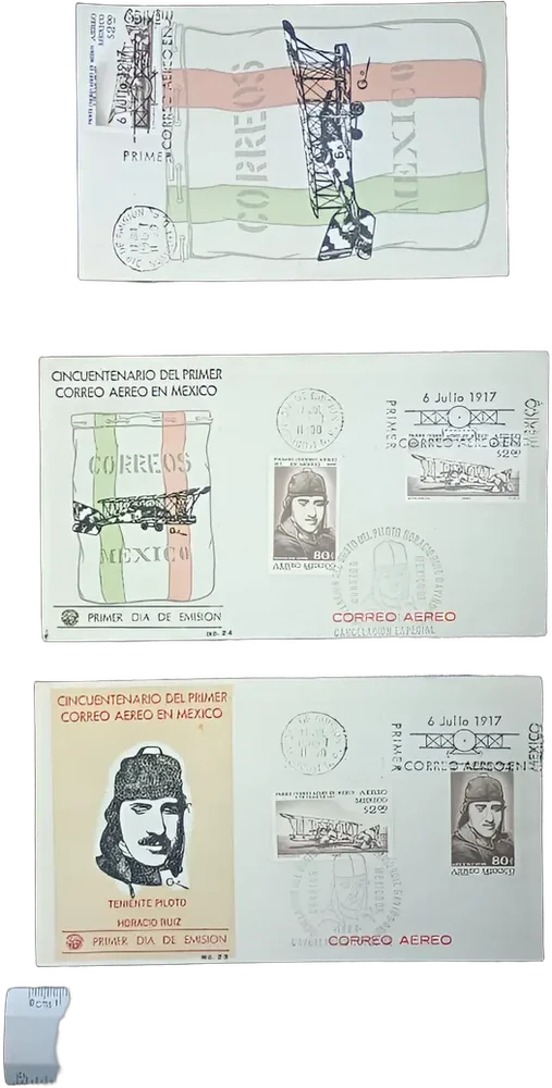 Sobres Postales Y Tarjeta De Aniversario Del Correo Postal
