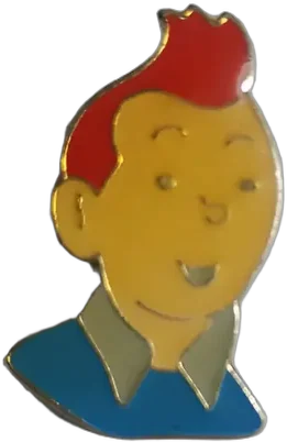 Vintage Pin Tintín Las Aventuras De Tintín Metálico Prendedo
