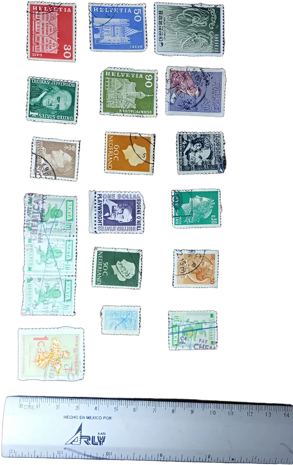 Antiguos Timbres Postales Lote Varios Paises