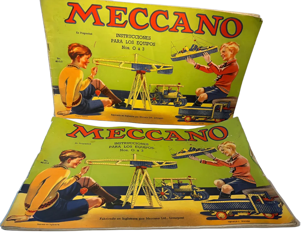 Instrucciones Para Mecano Antiguo # 0 A 3 — imagen 1