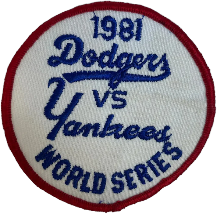 Parche De Colección Serie Mundial Dodgers Vs Yankees 81 Blanco 8