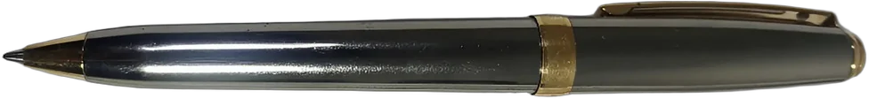 Bolígrafo Sheaffer Metálico Gris Con Detalles Dorados Plateado Azul