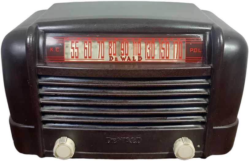 Antiguo Radio Dewald Baquelita Am Años 40s