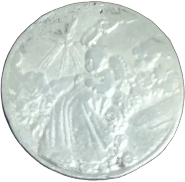 Antigua Medalla Virgen De Fátima En Plata 10 G