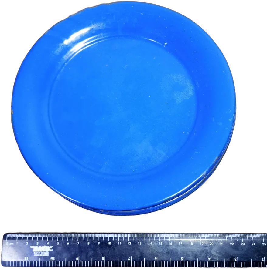 Vintage Platos Azules De Melamina Set De 6 Piezas Azul