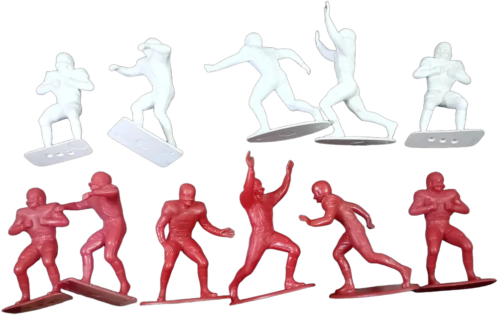 Vintage Figuras Fútbol Americano Lido Mex 10 Pzas