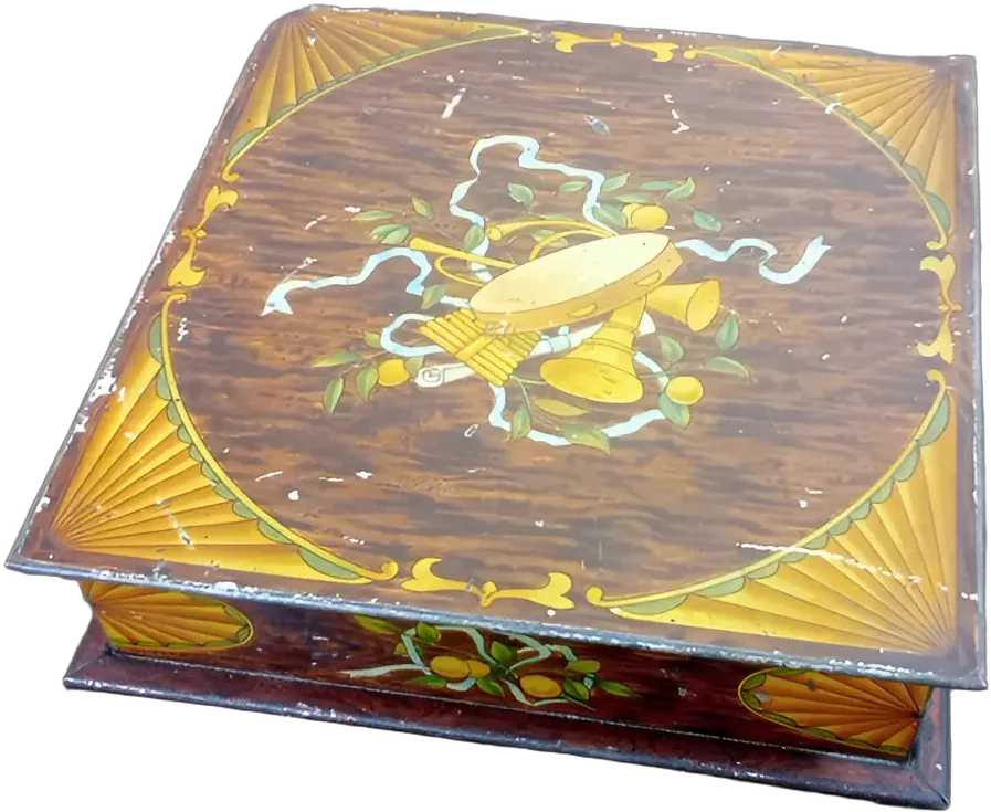 Antiguo Caja Huntley & Palmers Hojalata Inglesa Ca1900