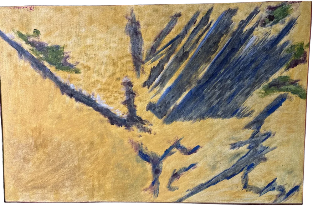 Pintura Abstracto O Impresionista Paisaje-movimiento