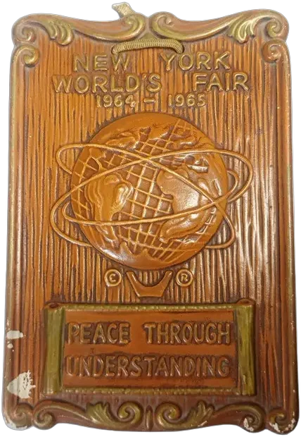 Vintage Placa 1964-65 New York World's Fair Unisphere