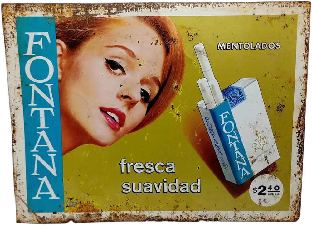 Vintage Anuncio Lámina Cigarros Fontana