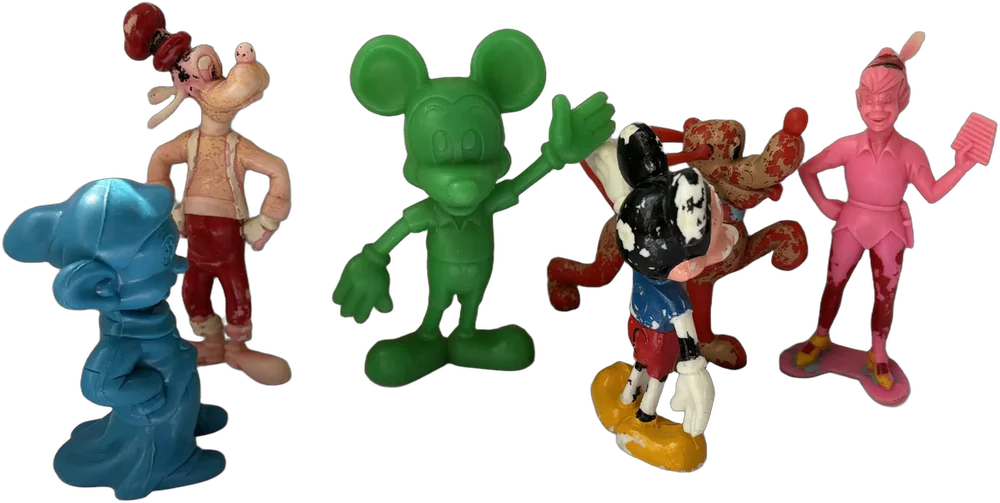 Lote De Figuras Disney Vintage Louis Marx Co.