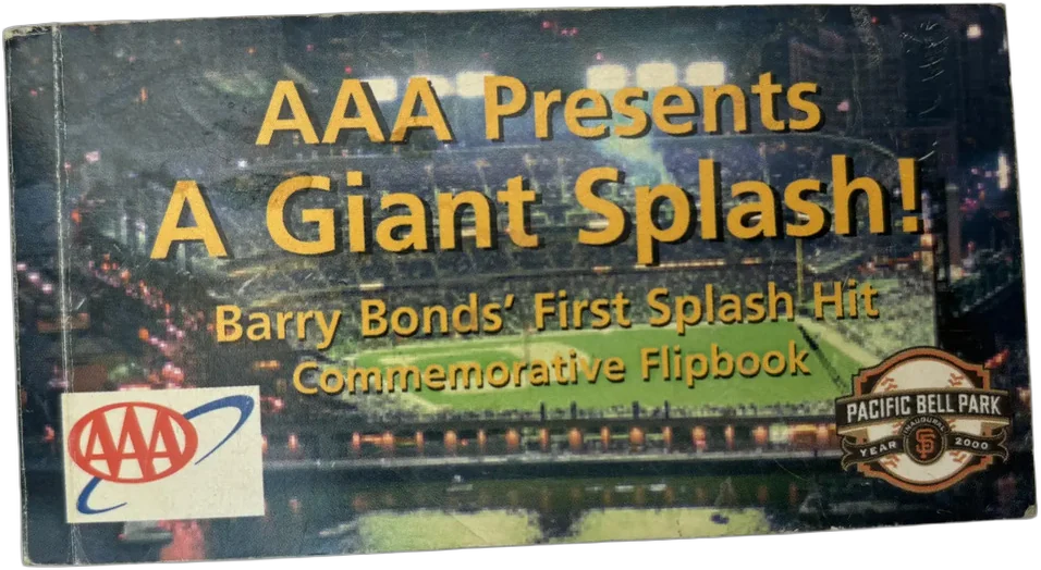 Pequeño Libro Animado Beisbol Barry Bonds