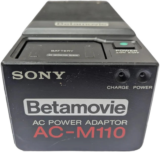 Vintage Cargador Y Adaptador Ac-m110 Sony Betamovie Original