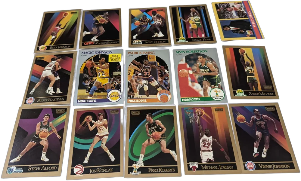 Vintage Lote De 17 Tarjetas Basquetbol 1990-91