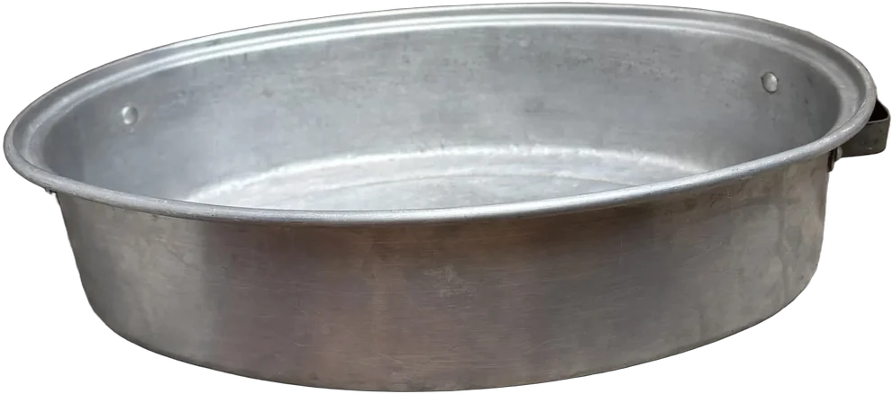 Antigua Cacerola Ideal Para Hornear Aluminio Plateado