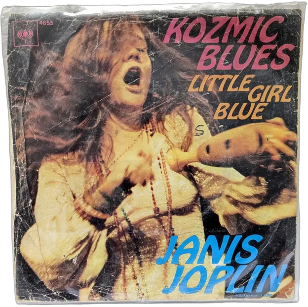 Janis Joplin Kozmic Blues / Little Girl Blue Single 45 Rpm Edición Limitada