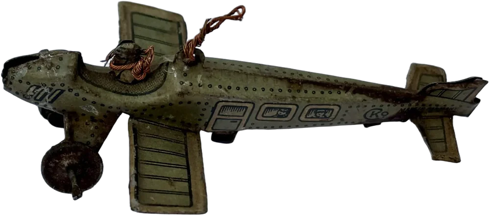Antiguo Avión Alemán Penny Flugzeug 227 Kellermann Verde