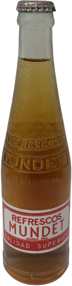 Botella De Vidrio Coleccionable Mundet Transparente
