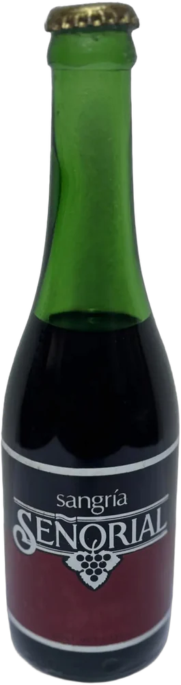 Vintage Botella Vidrio Coleccionable Sangría Señorial